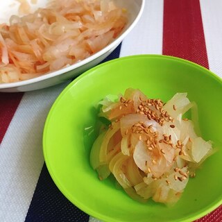 [お酢]スライス玉ねぎのケチャップ&黒酢サラダ
